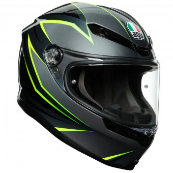 Integral AGV K-6 Flash Grey Black Lime